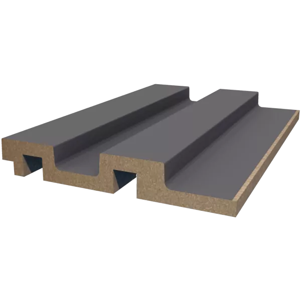 Реечная панель WellMaker ПН-37 МДФ Графит 2800x123x19