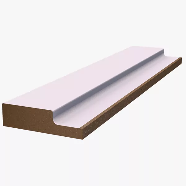 Финишная рейка для реечной панели WellMaker ПНл-43 Белабел 2800x44x12 левая