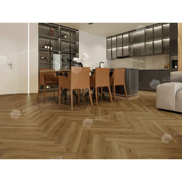 Кварцвиниловая плитка LVT Alpine Floor Parquet Lvt Дуб Капелла ЕСО 16-31