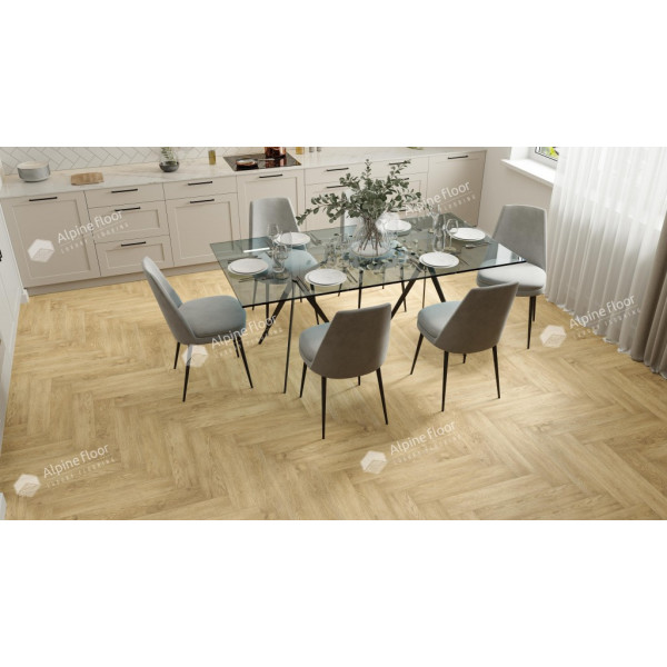 Кварцвиниловая плитка LVT Alpine Floor Parquet Lvt Плитка Дуб Ваниль Селект ЕСО16-3