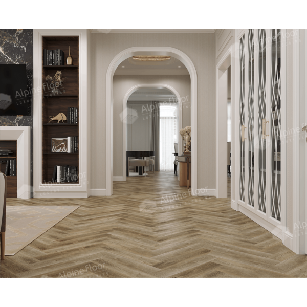 Кварцвиниловая плитка LVT Alpine Floor Parquet Lvt Дуб Целата ЕСО 16-35