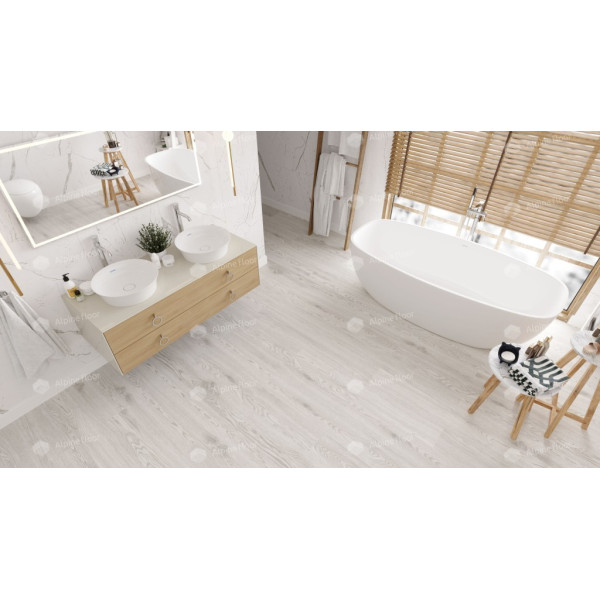 Кварцвиниловая плитка LVT Alpine Floor Easy Line Дуб Арктик ЕСО 3-1
