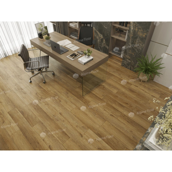 Кварцвиниловая плитка LVT Alpine Floor Easy Line Дуб Цейлонский ЕСО 3-30