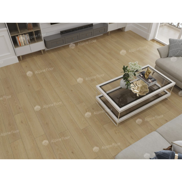 Кварцвиниловая плитка LVT Alpine Floor Ultra Дуб Марципановый ЕСО 5-37