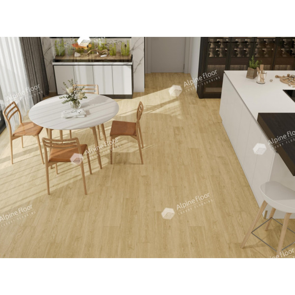 Кварцвиниловая плитка LVT Alpine Floor Ultra Дуб Кремовый ЕСО 5-23 Кварцвиниловая плитка LVT Alpine Floor Ultra Дуб Кремовый ЕСО 5-23