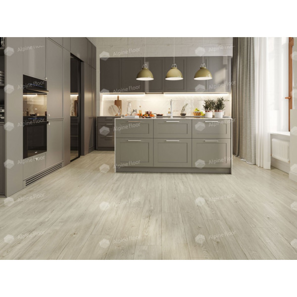 Кварцвиниловая плитка LVT Alpine Floor Sequoia Lvt Секвойя Снежная ЕСО 6-8 Lvt