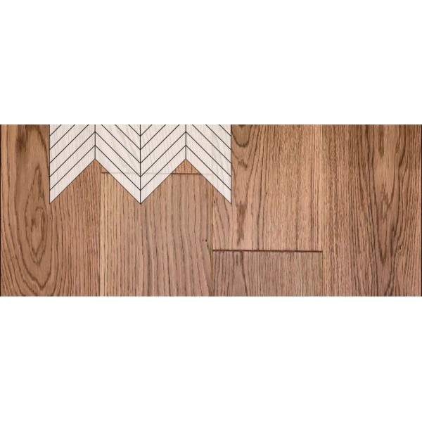 Инженерная доска Primavera Французская Елка Дуб Titanio Натур